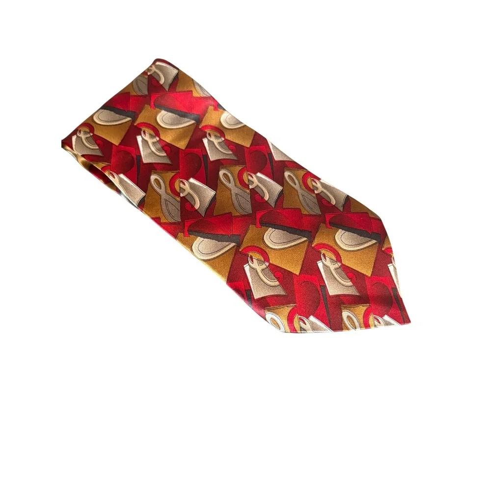The Beatles Silk Tie Sgt Pepper's Lonely Hearts Club Band Red‎ Music Necktie